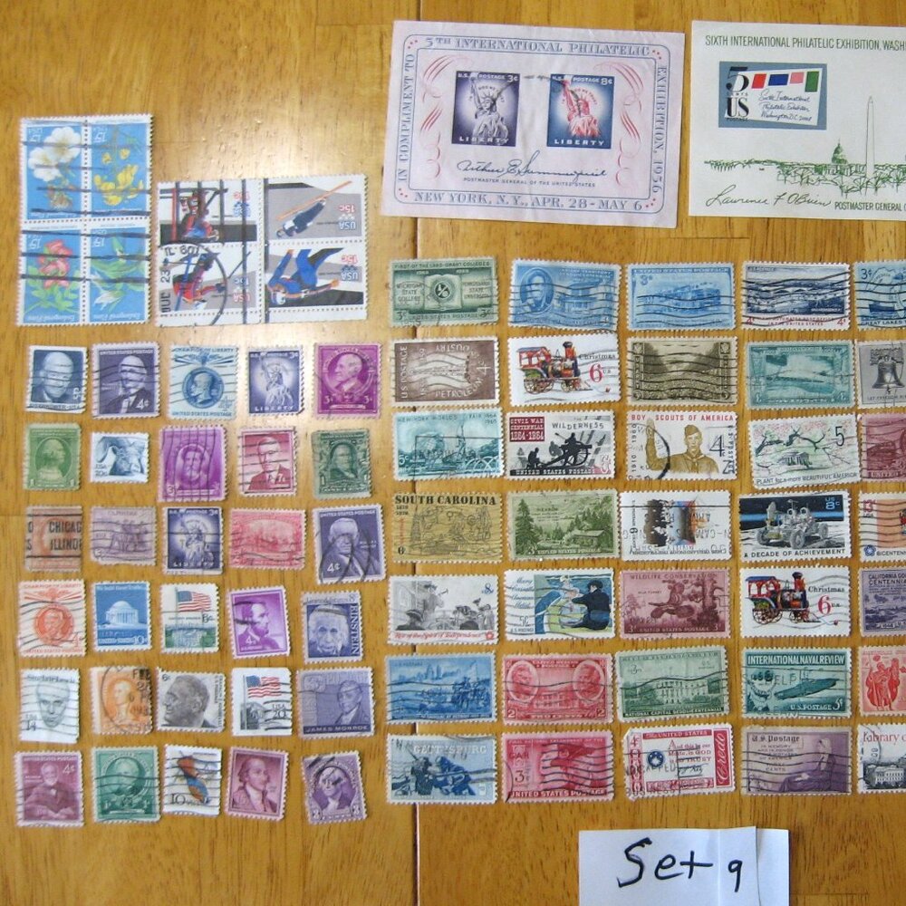 COPY - Lot Of 100 Assorted U.S. Stamps mostly from 1950 through 1981